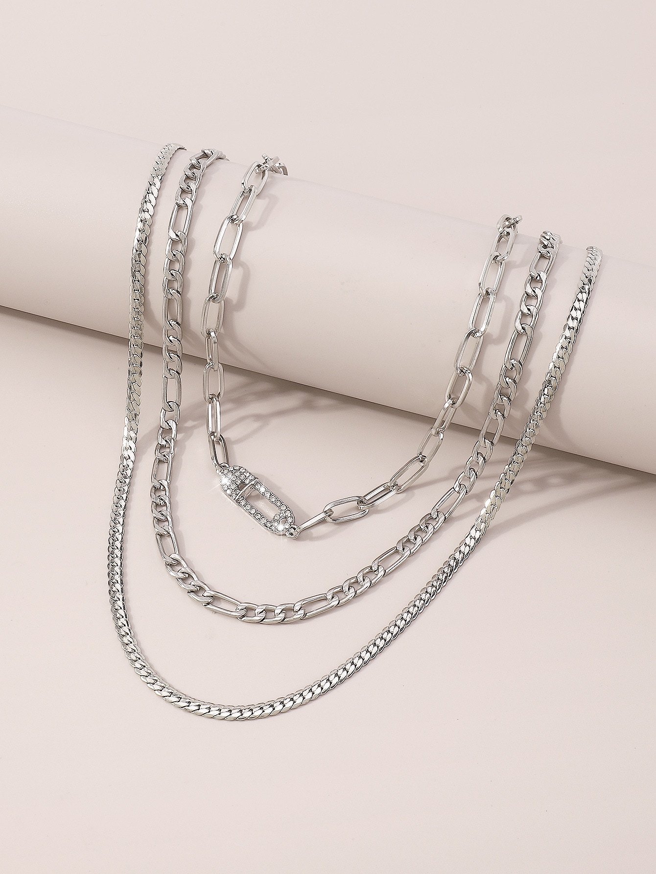 3pcs/set Minimalist Layered Chain Necklace